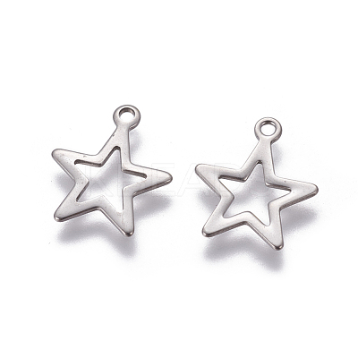 Tarnish Resistant 304 Stainless Steel Charms STAS-L234-095P-1