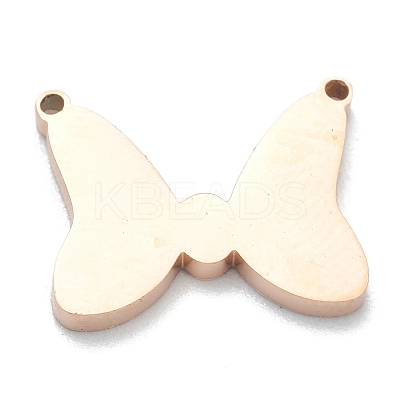 Ion Plating(IP) 304 Stainless Steel Charms LS-STAS-B016-05RG-1