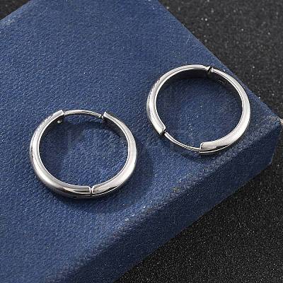 201 Stainless Steel Hoop Earrings EJEW-P304-15A-P-1