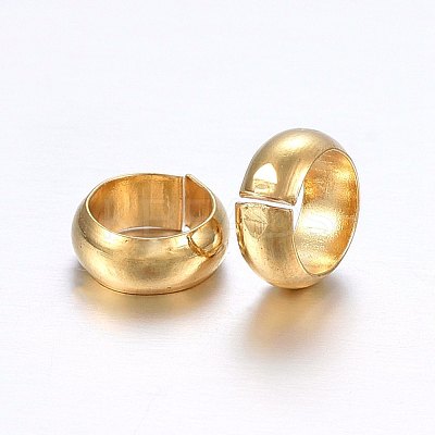304 Stainless Steel Crimp Beads Covers X-STAS-O098-04G-01-1