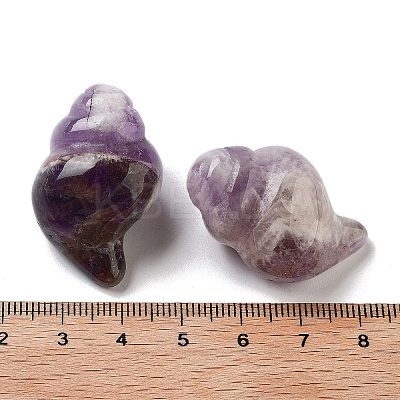 Natural Amethyst Carved Figurines DJEW-L023-H09-1