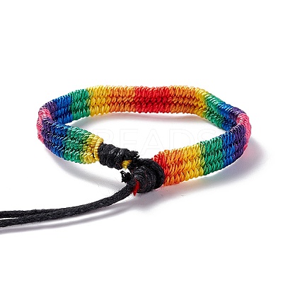 Rainbow Pride Bracelet LS-BJEW-F422-01B-1