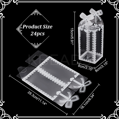 Transparent PVC Candy Treat Gift Box CON-WH0085-58C-1