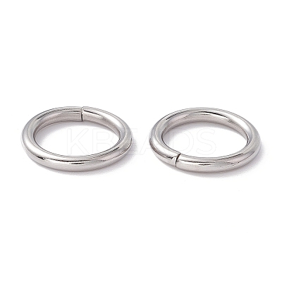 Non-Tarnish 304 Stainless Steel Open Jump Rings X-STAS-C040-01F-P-1
