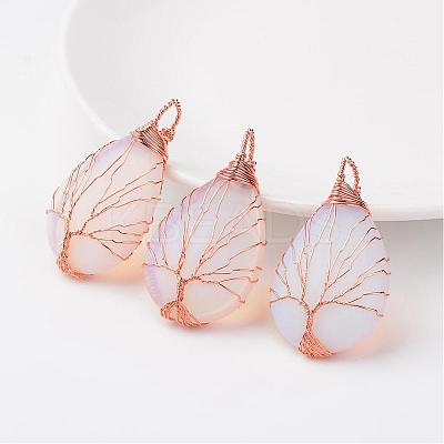 Opalite Pendants G-K122-06RG-1