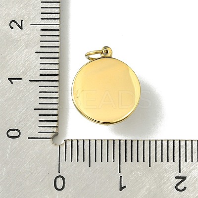Ion Plating(IP) 304 Stainless Steel Pave Shell Pearl Half Round Charms with Jump Rings FIND-Z028-37G-1