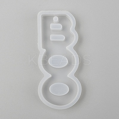 Halloween DIY Word BOO Pendant Silicone Molds DIY-P006-42-1