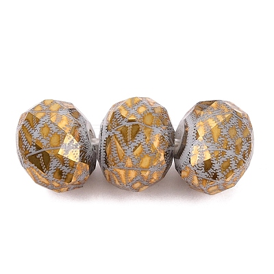 Electroplate Glass Beads EGLA-N026-01A-P02-1