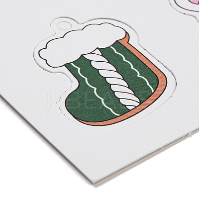 6 Styles Christmas Paper Gift Tag Display Cards CDIS-Q006-01B-1