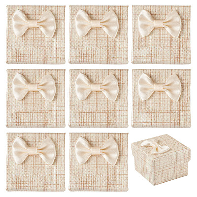 Square Cardboard Paper Ring Gift Storage Boxes CON-TAC0001-17F-1