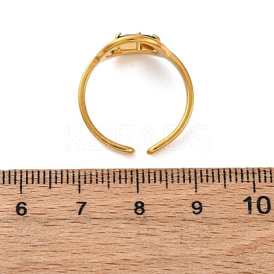 304 Stainless Steel Adjustable Cuff Rings for Women LS-RJEW-B126-06G-01-1