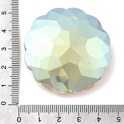 Electroplate Glass Charms EGLA-M028-02E-1