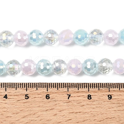 Electroplate Glass Beads Strands EGLA-D300-06-8mm-26-1