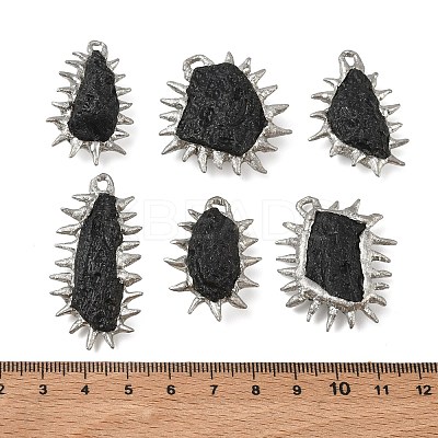 Natural Tektite Pendants GG-CBA86DE-01P-1