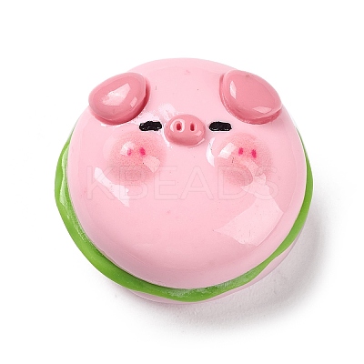 Opaque Resin Cute Pig Imitation Food Decoden Cabochons LS-CRES-M016-01E-1