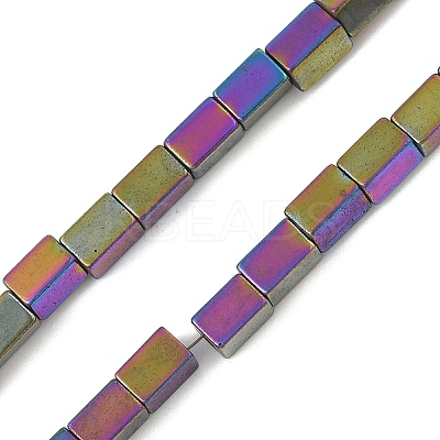 Electroplated Synthetic Magnetic Hematite Beads Strands G-A263-C01-02-1