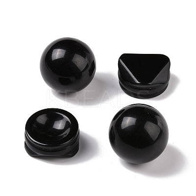 Natural Obsidian Display Decorations DJEW-G032-02F-1