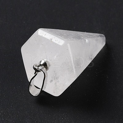 Natural Quartz Crystal Pendants G-F714-02F-1