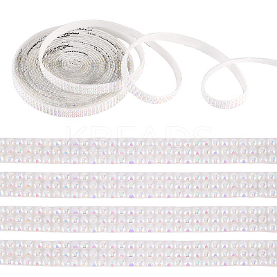 3 Yards Resin Self Adhesive Sewing Trim Hotfix Rhinestone Tape DIY-TA0013-15B-1
