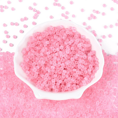 6/0 Transparent Inside Colours Glass Seed Beads SEED-N008-08P-1