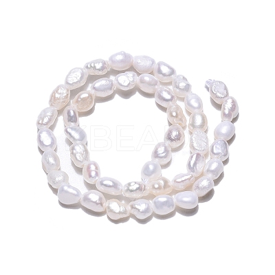 Natural Cultured Freshwater Pearl Beads Strands LS-PEAR-N014-03E-01-1