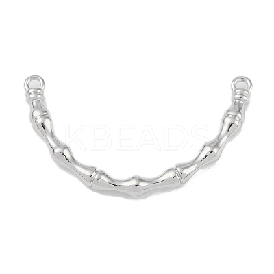 Brass Bamboo Stick Connector Charms KK-U020-03P-1