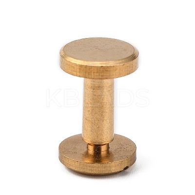 Luggage Leather Belt Brass Craft Solid Screw Rivet KK-WH0004-6mm-01C-1