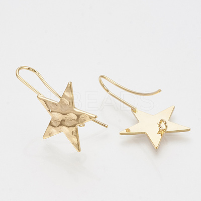 Brass Stud Earring Findings KK-T027-63G-1