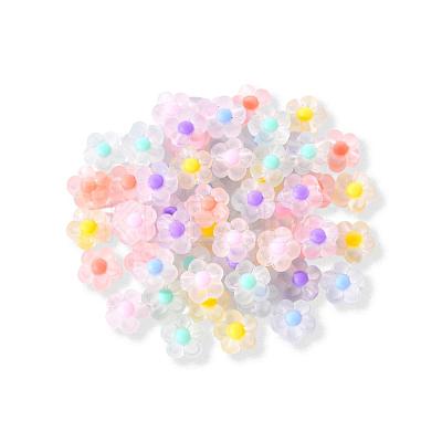 60pcs 6 Colors Transparent Acrylic Beads TACR-CC0001-01-1