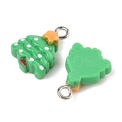 Christmas Theme Opaque Resin Pendants RESI-S08-01N-1