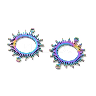 304 Stainless Steel Hollow Connector Charms STAS-P332-12M-1