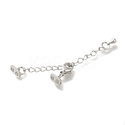 Brass Lobster Claw Clasps KK-K388-61P-1