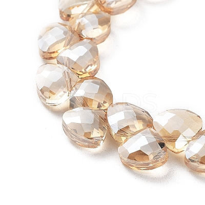 Electroplate Triangle Glass Beads Strands EGLA-A036-11A-PL04-1
