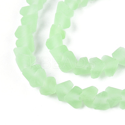 Frosted Transparent Glass Beads Strands LS-GLAA-N016-4mm-07-1