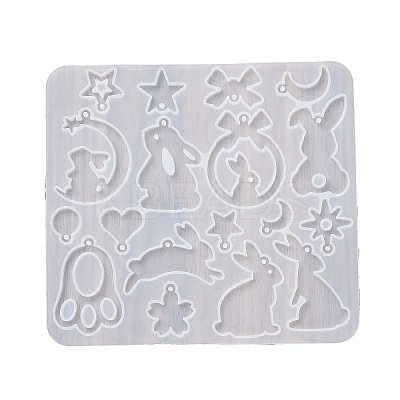 Rabbit Earrings Pendants DIY Silicone Mold X1-DIY-Q033-08B-1