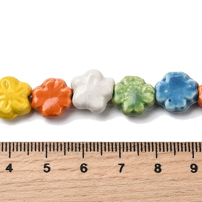 Handmade Porcelain Beads Strands PORC-K010-04-1