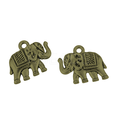 Tibetan Style Alloy Pendants TIBEP-Q064-41AB-NR-1
