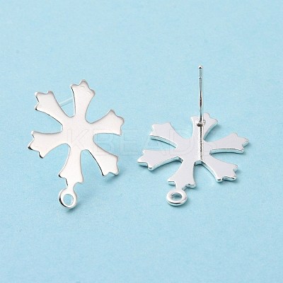 201 Stainless Steel Stud Earring Findings STAS-K241-15S-1