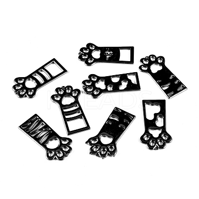 Alloy Open Back Bezel Pendants PALLOY-M184-01B-RS-1