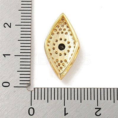 Brass Micro Pave Clear Cubic Zirconia Beads KK-G493-10G-01-1