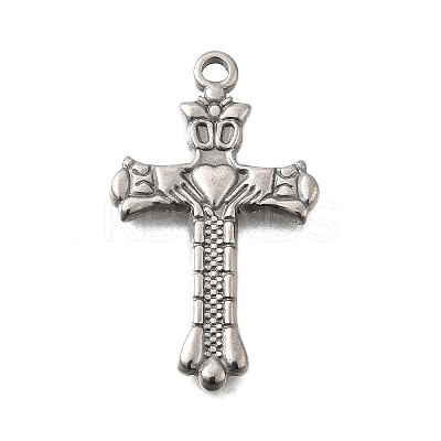 304 Stainless Steel Pendants STAS-Q362-06B-P-1
