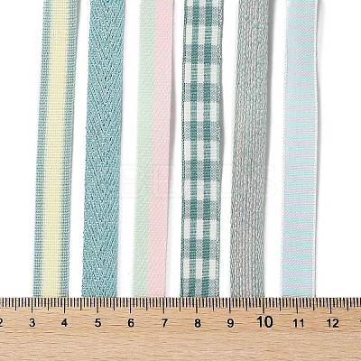 18 Yards 6 Styles Polyester Ribbon SRIB-Q022-F01-1