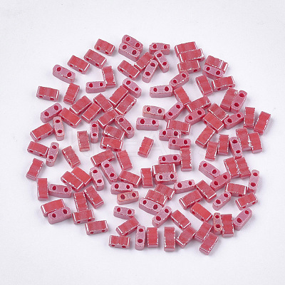 2-Hole Opaque Glass Seed Beads SEED-S023-27B-05-1