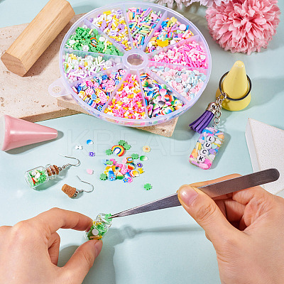 60G 10 Styles Handmade Polymer Clay Cabochons CLAY-TA0001-70-1
