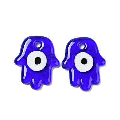 Handmade Lampwork Pendants LAMP-E027-01G-1