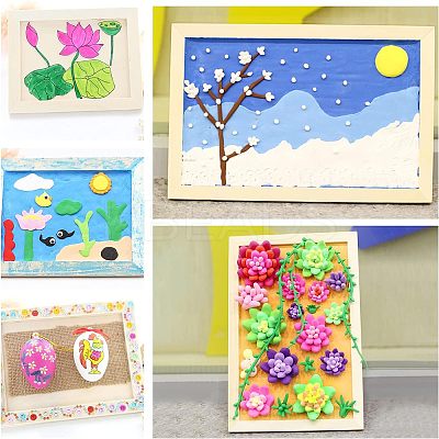 Wood Painting Canvas Panels LS-WOOD-WH0109-07-1