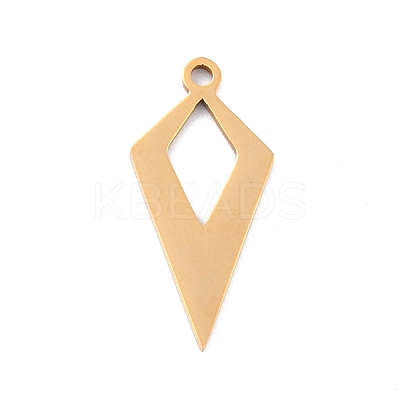 Ion Plating(IP) 201 Stainless Steel Pendants STAS-K003-14G-03-1