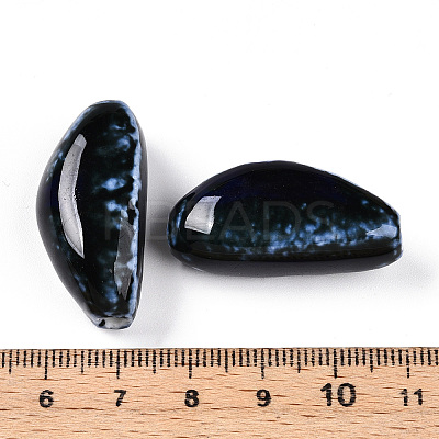 Handmade Porcelain Beads PORC-N008-08O-1