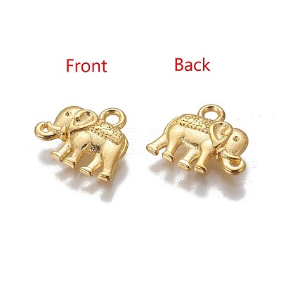 Vintage Elephant Charms LS-A-PALLOY-ZN-47017-G-FF-1