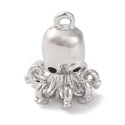 Brass Pendants With Clear Cubic Zirconia KK-S403-01P-1